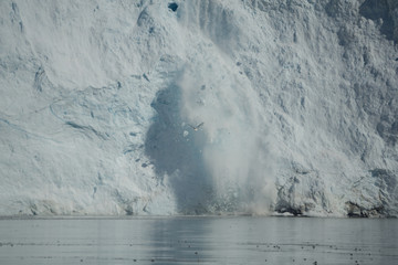 Greenland glacier melting