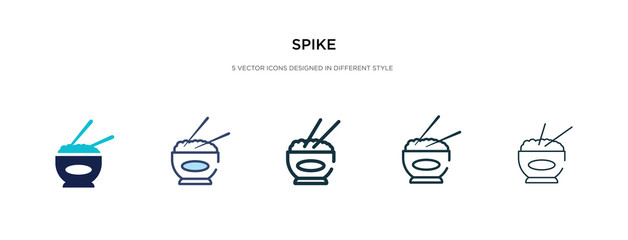 spike icon in different style vector illustration. two colored and black spike vector icons designed in filled, outline, line and stroke style can be used for web, mobile, ui