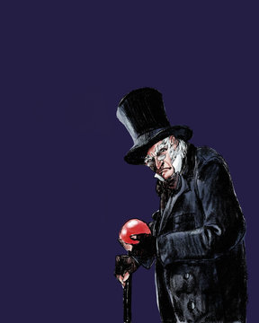 MR. Scrooge - Eine Weihnachtsgeschichte - Illustration
