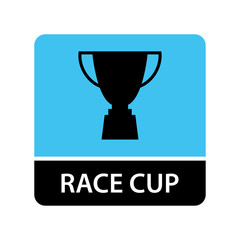 Race cup icon for web and mobile