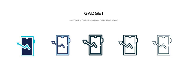 gadget icon in different style vector illustration. two colored and black gadget vector icons designed in filled, outline, line and stroke style can be used for web, mobile, ui