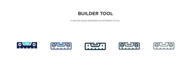 builder tool icon in different style vector illustration. two colored and black builder tool vector icons designed in filled, outline, line and stroke style can be used for web, mobile, ui