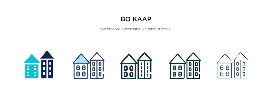 bo kaap icon in different style vector illustration. two colored and black bo kaap vector icons designed in filled, outline, line and stroke style can be used for web, mobile, ui