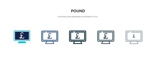 pound icon in different style vector illustration. two colored and black pound vector icons designed in filled, outline, line and stroke style can be used for web, mobile, ui