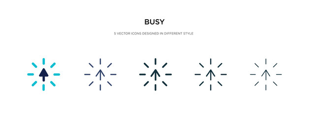 busy icon in different style vector illustration. two colored and black busy vector icons designed in filled, outline, line and stroke style can be used for web, mobile, ui