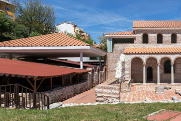 Episcopal complex with basilica in town of Sandanski, Bulgaria