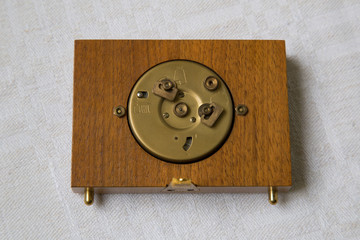 Vintage table clock from the 60s, mechanical clock