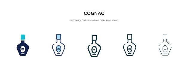 cognac icon in different style vector illustration. two colored and black cognac vector icons designed in filled, outline, line and stroke style can be used for web, mobile, ui