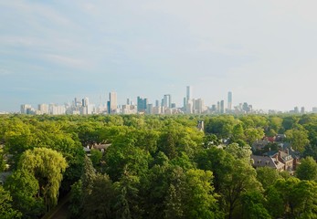 Amazing aerial view of Toronto