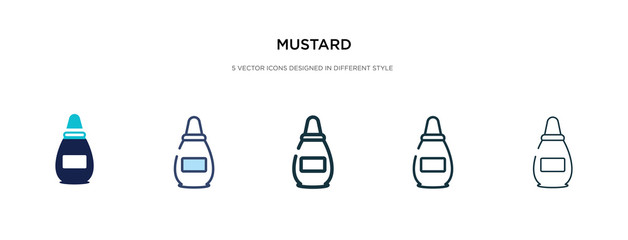 mustard icon in different style vector illustration. two colored and black mustard vector icons designed in filled, outline, line and stroke style can be used for web, mobile, ui