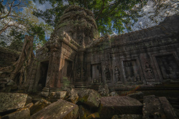 Fototapeta premium Angkor Wat Art in Siem Reap Province in Cambodia