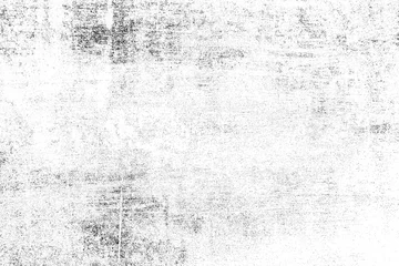 Foto op Canvas Grungeachtergrond van zwart-wit. Abstracte illustratietextuur van barsten, spaanders, punt. Vuil zwart-wit patroon van het oude versleten oppervlak. © banphote