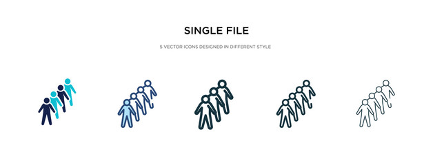 single file icon in different style vector illustration. two colored and black single file vector icons designed in filled, outline, line and stroke style can be used for web, mobile, ui
