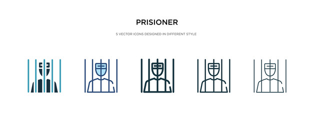 prisioner icon in different style vector illustration. two colored and black prisioner vector icons designed in filled, outline, line and stroke style can be used for web, mobile, ui