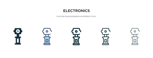 electronics icon in different style vector illustration. two colored and black electronics vector icons designed in filled, outline, line and stroke style can be used for web, mobile, ui