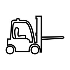 forklift icon vector design template