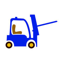 forklift icon vector design template