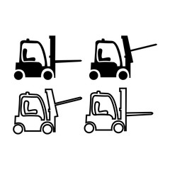 forklift icon vector design template