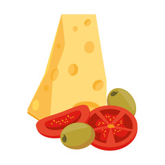 cheese and vegetables design