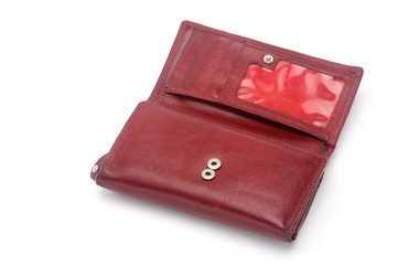 Purse on a white background.Porte-monnaie