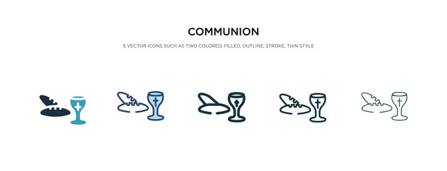 communion icon in different style vector illustration. two colored and black communion vector icons designed in filled, outline, line and stroke style can be used for web, mobile, ui