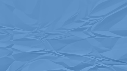 crumpled blue paper background close up