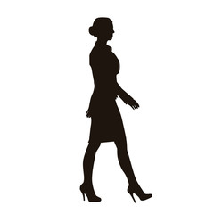 People Walking Silhouette