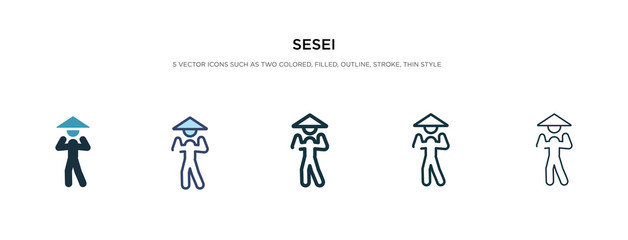 sesei icon in different style vector illustration. two colored and black sesei vector icons designed in filled, outline, line and stroke style can be used for web, mobile, ui