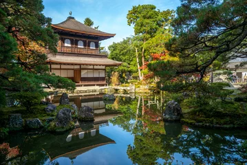 Poster Tempel van het Zilveren Paviljoen in Kyoto, Japan © Richie Chan