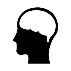 Brain icon vector design. Brain vector illustration