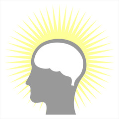 Brain icon vector design. Brain vector illustration