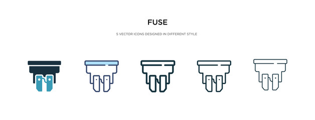 fuse icon in different style vector illustration. two colored and black fuse vector icons designed in filled, outline, line and stroke style can be used for web, mobile, ui