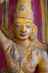 Hindu Statue at Embekke Devala, Hindu Temple, Kandy, Sri Lanka