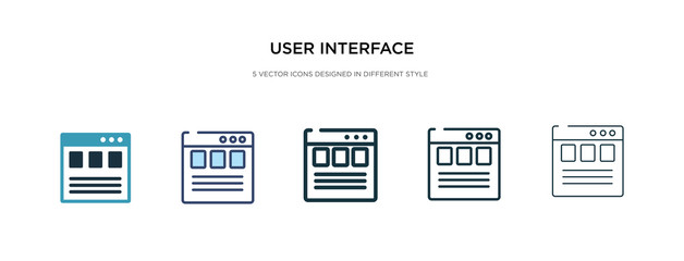 user interface icon in different style vector illustration. two colored and black user interface vector icons designed in filled, outline, line and stroke style can be used for web, mobile, ui - obrazy, fototapety, plakaty