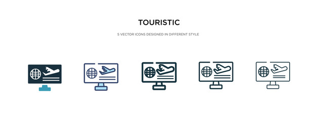 touristic icon in different style vector illustration. two colored and black touristic vector icons designed in filled, outline, line and stroke style can be used for web, mobile, ui