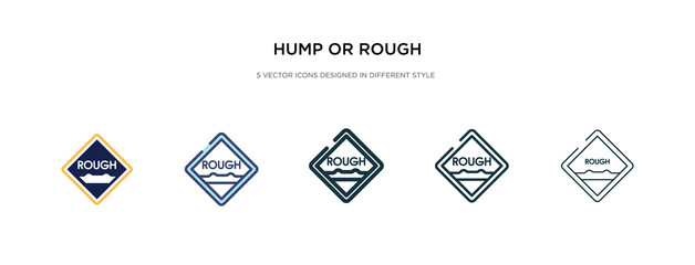 hump or rough icon in different style vector illustration. two colored and black hump or rough vector icons designed in filled, outline, line and stroke style can be used for web, mobile, ui