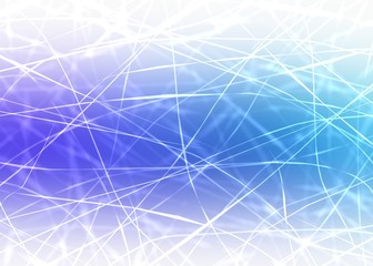 Scratches and cracks ice texture. Blue violet transition. Abstract winter blurred background.