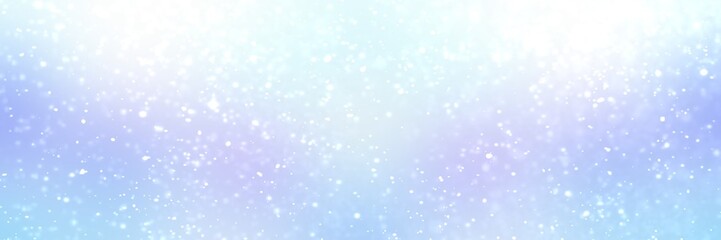 Snow light blue soft texture. Winter abstract banner. Shiny fantasy background. Outside illustration.