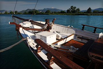 Boats on Neretva delta, Croatia