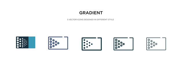 gradient icon in different style vector illustration. two colored and black gradient vector icons designed in filled, outline, line and stroke style can be used for web, mobile, ui