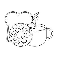 coffee mug and donut design