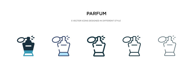 parfum icon in different style vector illustration. two colored and black parfum vector icons designed in filled, outline, line and stroke style can be used for web, mobile, ui