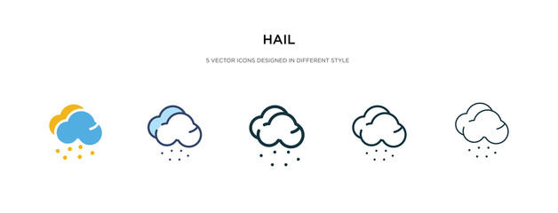 hail icon in different style vector illustration. two colored and black hail vector icons designed in filled, outline, line and stroke style can be used for web, mobile, ui