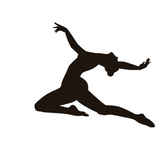 Obraz na płótnie Canvas Gymnastic Silhouette