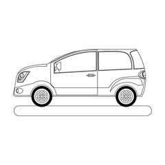 hatchback car icon