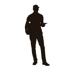 Delivery Man Silhouette