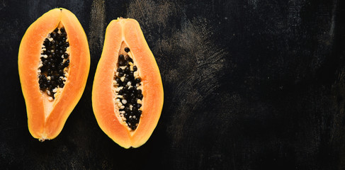 Ripe fresh papaya