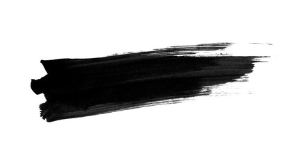 Black brush isolated on white background