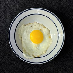 Perfect Sunnyside Up Egg in a bowl