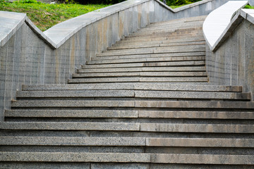 View of stone stairway